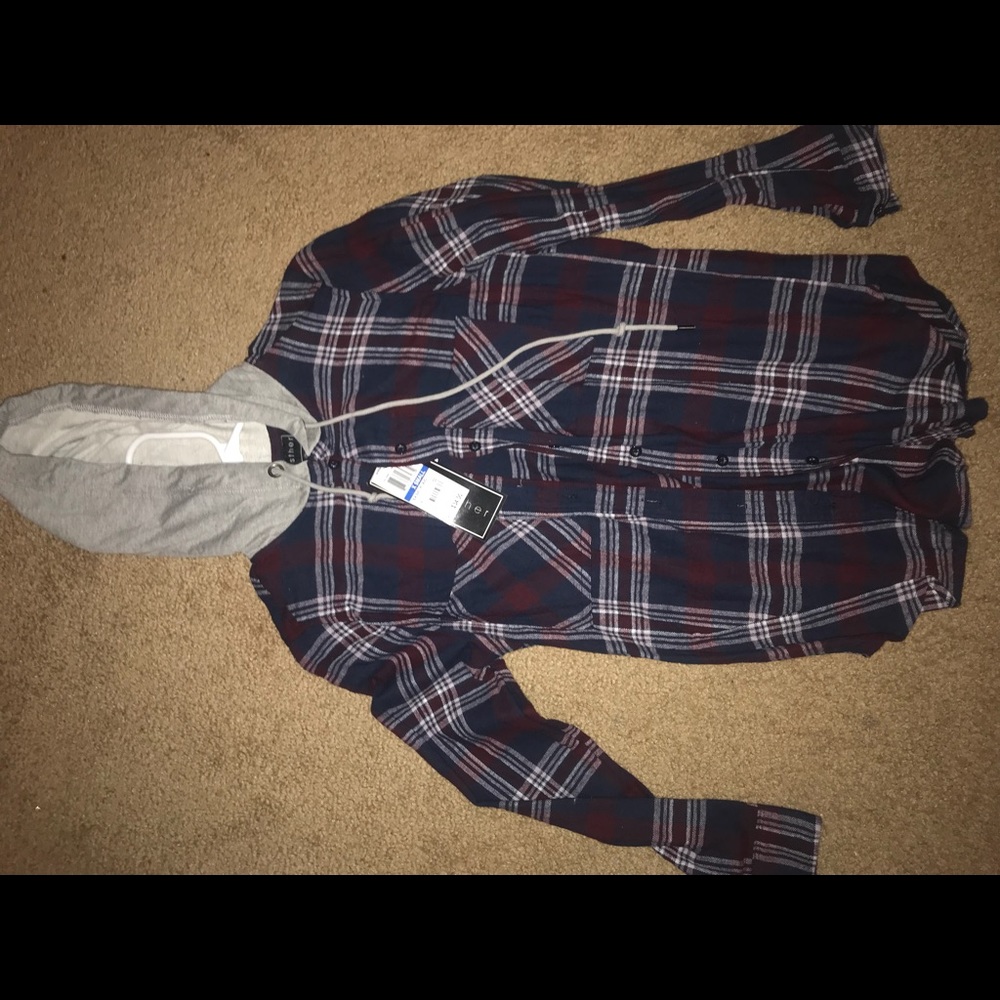 Hooded flannel